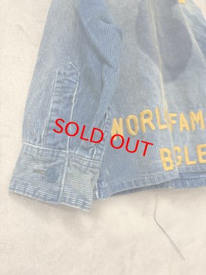 画像4: 2025秋冬　DENIMDUNGAREE　　Indigo Corduroy SNOOPY Jacket　　14；ブルー　　サイズ；115 (4)