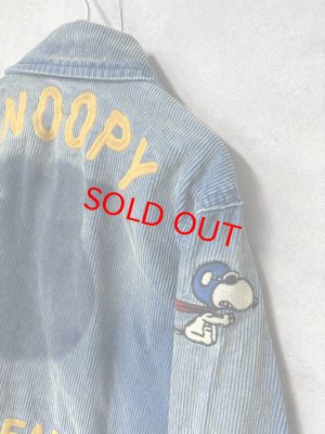 画像5: 2025秋冬　DENIMDUNGAREE　　Indigo Corduroy SNOOPY Jacket　　14；ブルー　　サイズ；115 (5)