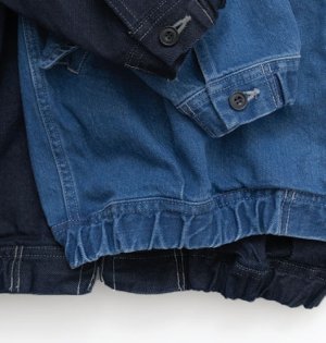 画像7: Veritecoeur     ユニセックスデニムブルゾン (7)