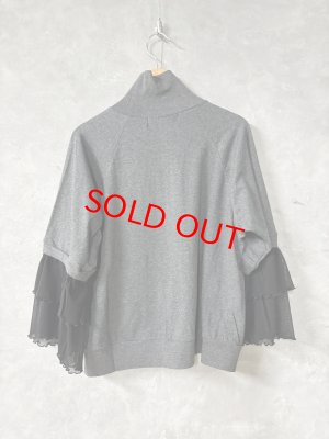 画像3: gomme　フリルカフスＴ　2；グレー　サイズ；M (3)