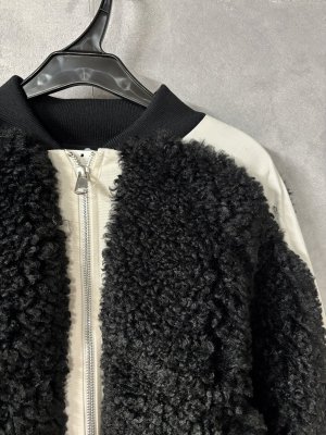 画像2: gomme　ボアジャンパー　2；黒　サイズ；M (2)