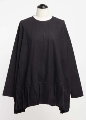 画像1: gomme　ウォームドッキングＴ　3；黒　サイズ；M (1)