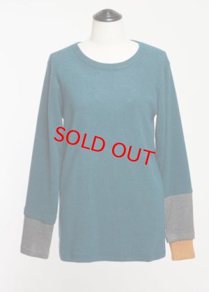 画像1: gomme　ウォームドッキングＴ　1；グリーン　　サイズ；M (1)