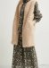 画像1: LILOU+LILY BOA/NYLON REVERSIBLE LONG VEST    A.IVORY   size:38  (1)