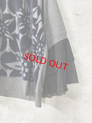 画像2: gomme　フリルカフスＴ　2；グレー　サイズ；M (2)