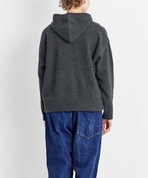 画像2: Veritecoeur     　フーディージップニット　　カラー；GRAY　 サイズ；F (2)