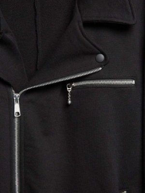 画像4: gomme(H)　ランダムライダースジャケット　　3；黒　　サイズ；M (4)