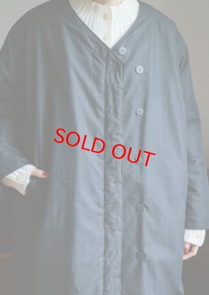 画像7: 40%offYARRA 　ヒヨクステッチ中綿キルトコート　　99；ブラック　　FREE (7)