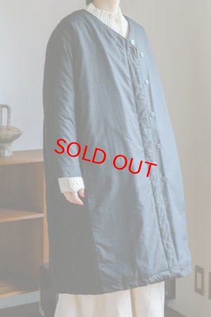 画像4: 40%offYARRA 　ヒヨクステッチ中綿キルトコート　　99；ブラック　　FREE (4)