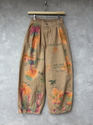 画像1: 2025秋冬　DENIMDUNGAREEウラキモウツイル カラフル ハンドダイ バルーン　PN　　16；ベージュ (1)