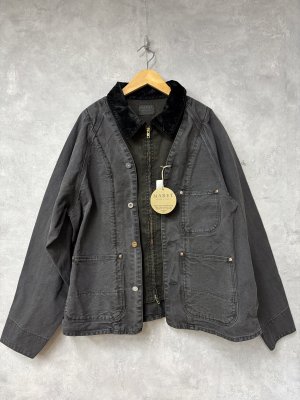 画像1: 2025秋冬　MARET(マレ)  　オーガニックダックワークONワークジャケット　2；黒　　サイズ；L (1)