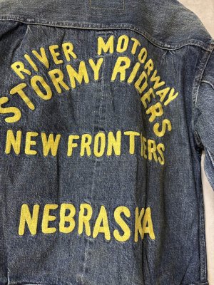 画像4: 2025秋冬　DENIMDUNGAREE  　　エアデニム シシュウ JK　　14；ブルー (4)