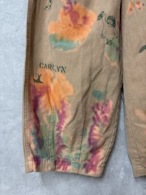 画像2: 2025秋冬　DENIMDUNGAREEウラキモウツイル カラフル ハンドダイ バルーン　PN　　16；ベージュ (2)