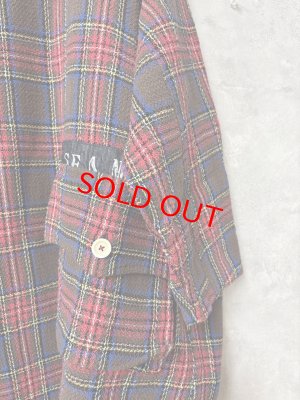 画像2: 2025   快晴堂　　Girl’s　タータンチェック　ハイネックロングプルオーバー　3；レッド系　　サイズ；F (2)