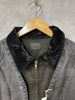 画像2: 2025秋冬　MARET(マレ)  　オーガニックダックワークONワークジャケット　2；黒　　サイズ；L (2)