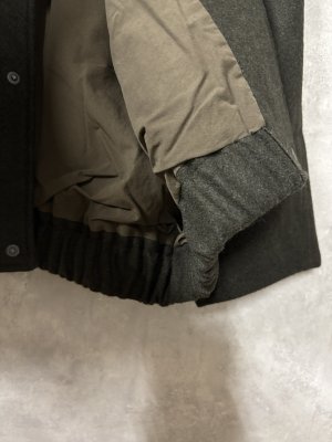 画像3: Veritecoeur     ウールフラノブルゾン　KHAKI　　サイズ；F (3)