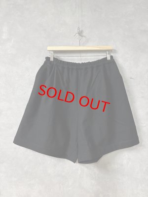 画像1: Veritecoeur     ウールフラノショーツ　　BLACK　　サイズ；F (1)