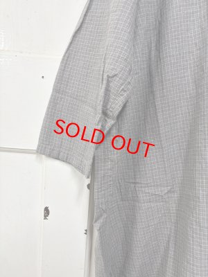 画像2: Veritecoeur    ダディチェックシャツ　　GRAY CHECK　　サイズ；F (2)