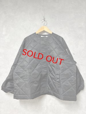 画像1: LILOU+LILY 　DIAMOND QUILT JACKET 　　BLACK  　size:38  (1)