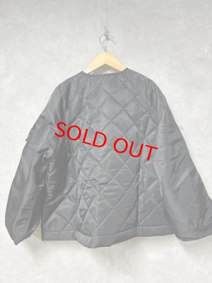 画像4: LILOU+LILY 　DIAMOND QUILT JACKET 　　BLACK  　size:38  (4)