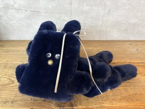 画像1: 2025秋冬 　GTH　オメカシ ウサギ マフラー　4；紺　サイズ；F (1)