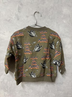 画像3: MakeYourDay　　宇宙柄トレーナー　　　カラー；カーキ (3)