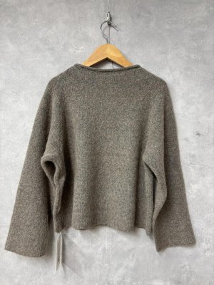 画像3: doux bleu　ラマ畦プルオーバー　6；ブラウン　サイズ；FREE (3)