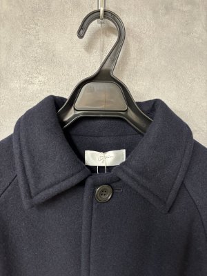 画像2: grin　ソフトウールビーバーハーフコート　　　490；ネイビー　　サイズ；2 (2)