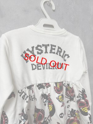 画像4: MY FIRST HYSTERIC DEVILKIN総柄　裏毛ワンピース　　00；ホワイト (4)
