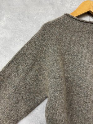 画像2: doux bleu　ラマ畦プルオーバー　6；ブラウン　サイズ；FREE (2)