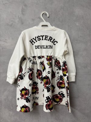 画像3: MY FIRST HYSTERIC DEVILKIN総柄　裏毛ワンピース　　00；ホワイト (3)