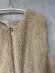 画像2: LILOU+LILY BOA/NYLON REVERSIBLE LONG VEST  　　A.IVORY  　size:38  (2)