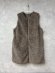 画像1: LILOU+LILY BOA/NYLON REVERSIBLE LONG VEST  　　B.GRAYGE　 　size:38  (1)