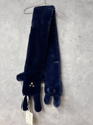 画像3: 2025秋冬 　GTH　オメカシ ウサギ マフラー　4；紺　サイズ；F (3)