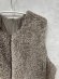 画像2: LILOU+LILY BOA/NYLON REVERSIBLE LONG VEST  　　B.GRAYGE　 　size:38  (2)