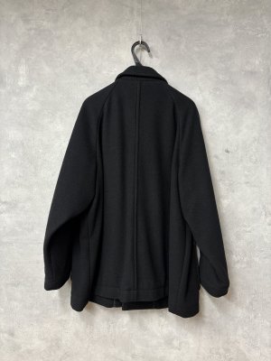 画像6: grin　ソフトウールビーバーハーフコート　　　990；ブラック　　サイズ；2 (6)