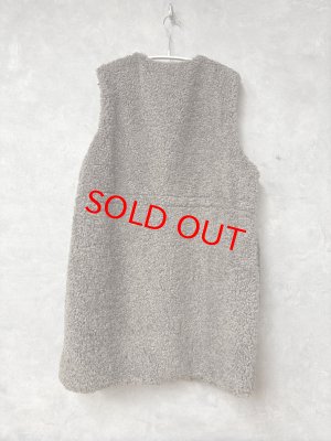 画像3: LILOU+LILY BOA/NYLON REVERSIBLE LONG VEST  　　B.GRAYGE　 　size:38  (3)