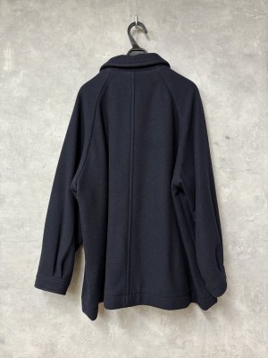 画像6: grin　ソフトウールビーバーハーフコート　　　490；ネイビー　　サイズ；2 (6)