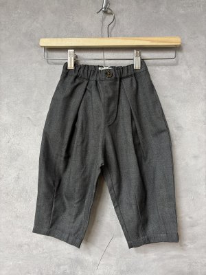 画像1: MakeYourDay　　無地タックバルーンパンツ　（キッズサイズ）　　カラー；チャコール (1)