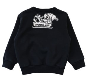 画像2: MY FIRST HYSTERIC　THE WHITE WORLD WITH J 裏毛トレーナー    10；ブラック (2)