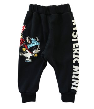 画像1: MY FIRST HYSTERIC　THE WHITE WORLD WITH J 10分丈 スウェットパンツ　　10；ブラック (1)