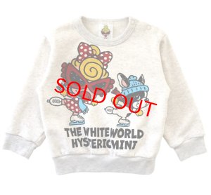 画像1: MY FIRST HYSTERIC　THE WHITE WORLD WITH J 裏毛トレーナー   16；オートミール (1)