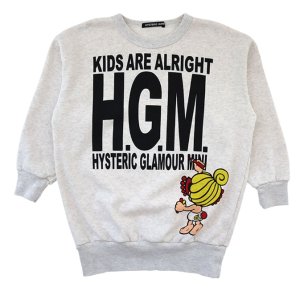 画像1: Hystericmini　H.G.M. 裏毛 BIGトレーナー　　16；オートミール (1)