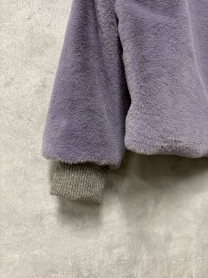 画像3: OCEAN&GROUND ファーボリュームジャケット 　　カラー；ライトパープル (3)