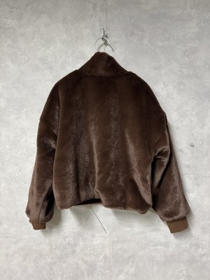 画像3: OCEAN&GROUND ファーボリュームジャケット 　　カラー；ダークブラウン (3)