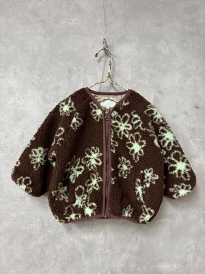 画像1: OCEAN&GROUND 　Jr.ジャガードボアジャンパー　　カラー；ブラウン　　サイズ；90 (1)