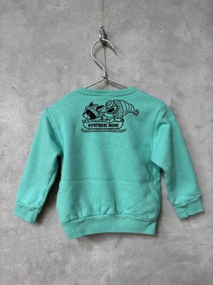 画像3: MY FIRST HYSTERIC　THE WHITE WORLD WITH J 裏毛トレーナー  51；エメラルド (3)