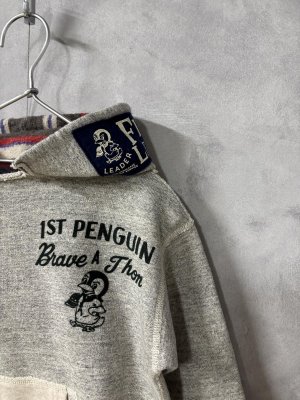 画像2: 2025秋冬　DENIMDUNGAREE　 	  ウラケ PENNIE ワッペン パーカー　　3；グレー (2)