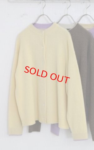 画像5: YARRA 　ラムウール配色ニットカーディガン　25；イエロー　FREE (5)