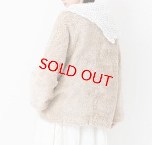 画像2: Veritecoeur    　リネンウールショールジャケット　サイズ；F (2)